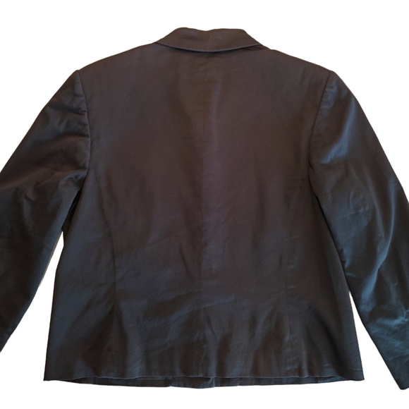 Pendleton Women's Jacket Blazer Lined Three Button Cotton Spandex Black Size 12 - Picture 8 of 13